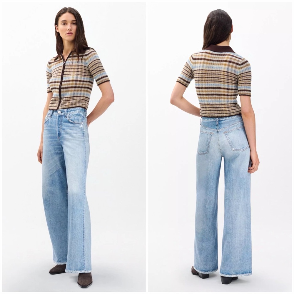 rag & bone Light Blue Flare Jeans